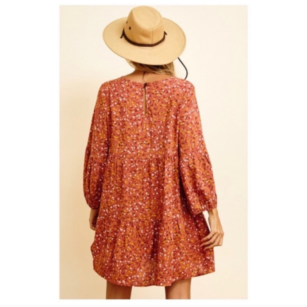 Boho Floral Print Tiered Dress✨️ - Picture 9 of 10